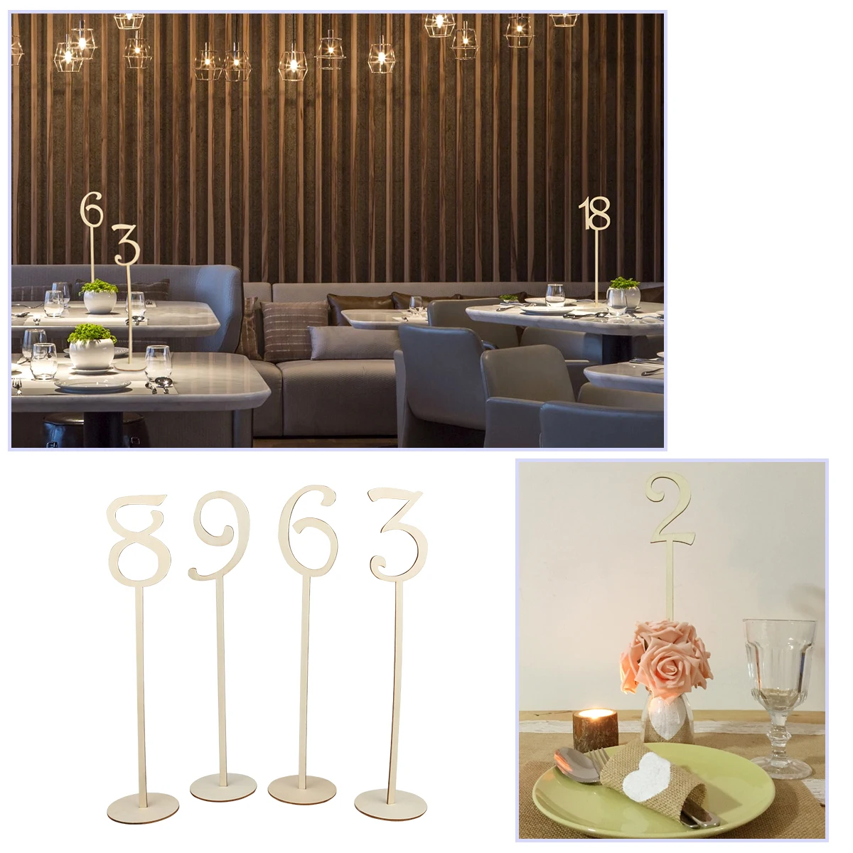 Party Decoration Wedding Table Number Table Cards Seat Cards Table Number Signs Place Holder Wedding Decoration