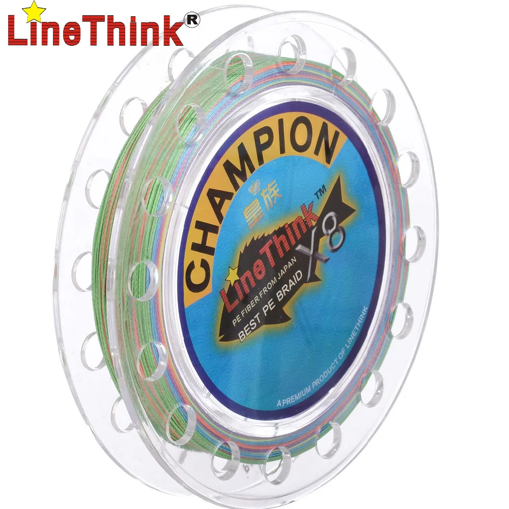 

100M LineThink Brand GHAMPION 8Strands/8Weave Best Quality Multifilament PE Braided Fishing Line Fishing Braid