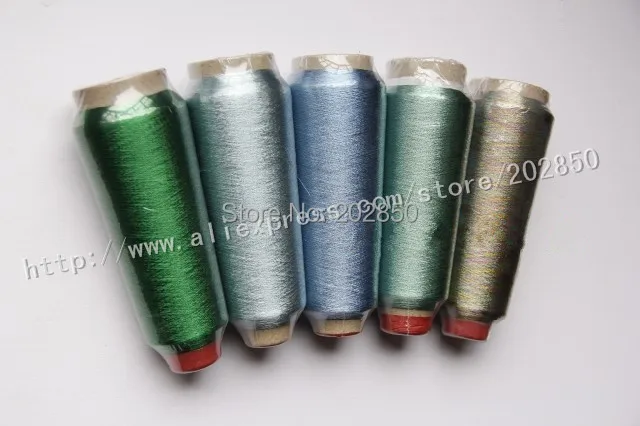 Embroidery Metallic Sewing Threads,Different Colours Available,Also For DIY Hand Cross Stitch ,50Pcs/Lot,Great Quality