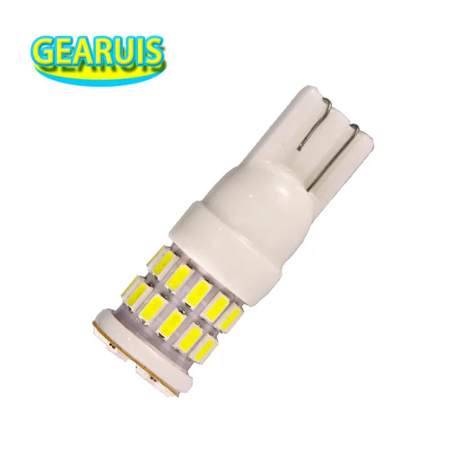 100pcs T10 W5W 30 smd 3014 LED 360 angle lighting Ceramic  Car LED Lamp Bulb Wedge Clearance Lights Reading Interior Lamp 12V