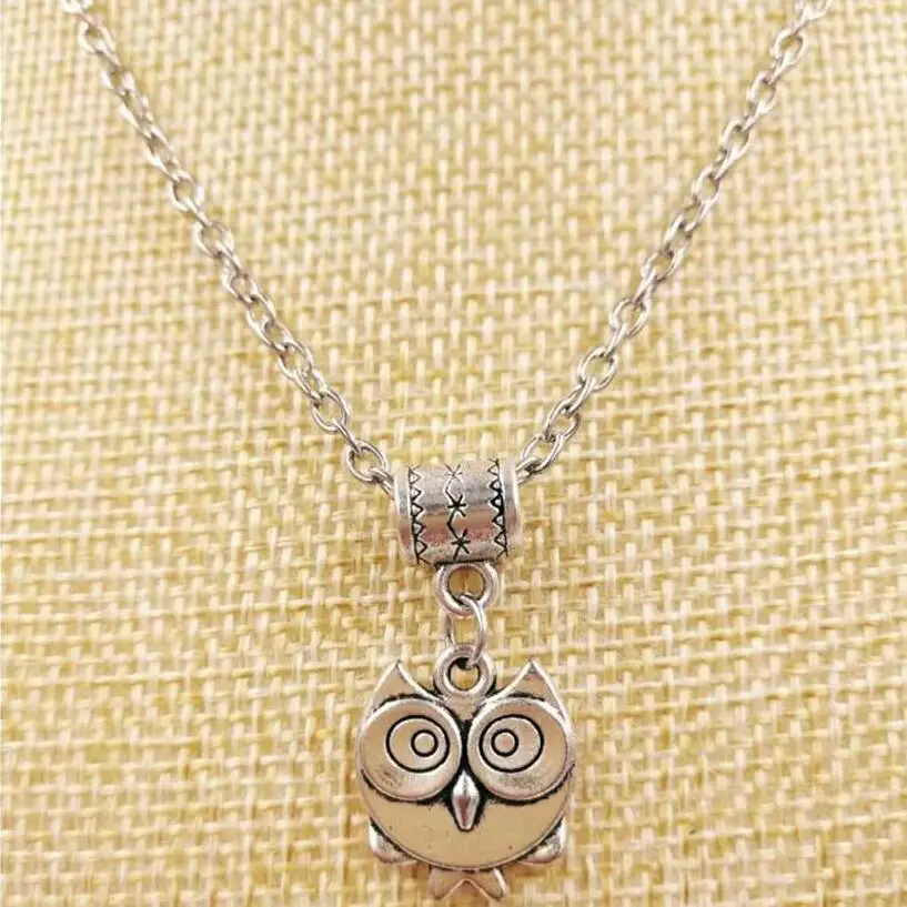 Fashion Vintage Variety Ferocious Owl charm Pendant sweater chain suitable Necklace DIY jewelry For Women Gift L28