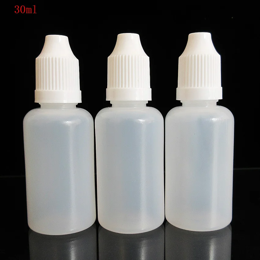 100PCS 1OZ Plastic Eye Drops Bottle,Empty Bottle Use to Store and dispense for E Liquid,Dye Oil,Tattoo Ink,Dropper Bottle 30ml