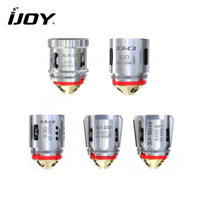 IJOY-bobina de repuesto de tanque, accesorio Original Diamond Sub ohm, X3 C1 C2 C3 C1S, bobinas de malla DM para AVENGER Subohm Tank, 3 unids/lote