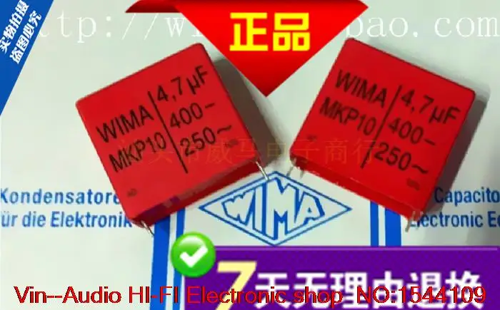 

2019 горячая распродажа 4 шт/10 шт WIMA mkp10 4.7uf400V MKP1G044707 металлизированный полипропилен P: 37,5 мм пленочные импульсные конденсаторы