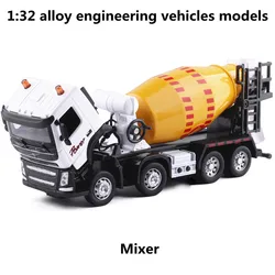 1:32 alloy engineering vehicles models, pull back &  flashing & musical,mixer model,metal diecasts,toy vehicles,free shipping