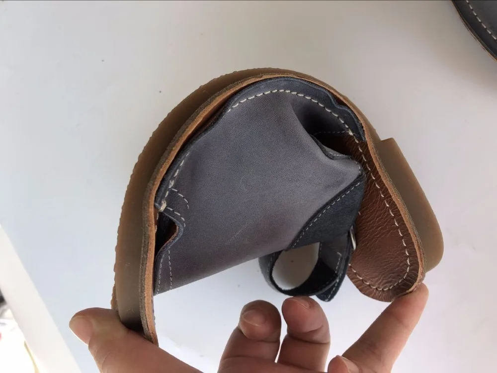 Careaymade-Chaussures en cuir cirhide faites à la main pour femmes, couche de tête de printemps, chaussures plates de couleur essuyée, art rétro, sandales rétro pour filles Mori