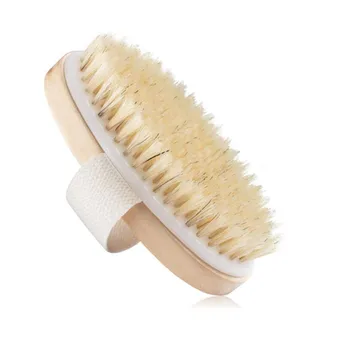 楕円形のドライボディブラシ,天然毛,栄養のある肌,竹,ウェット,角質除去,化粧ブラシ