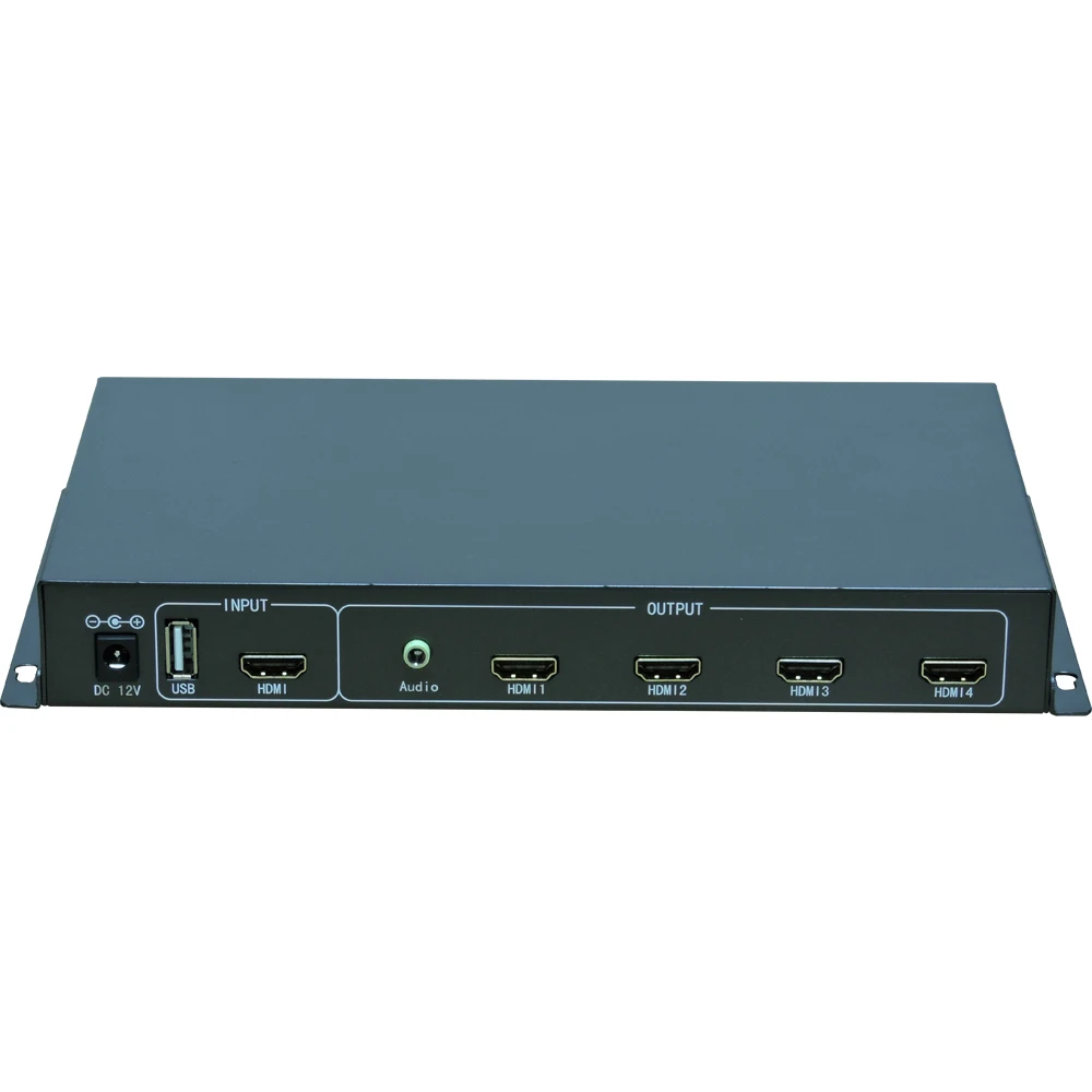 Video Wall Controller Voor 4 Eenheden, Usb Flash Disk Play Functie, Video Wall Processor, multi-Scherm Splicing Processor