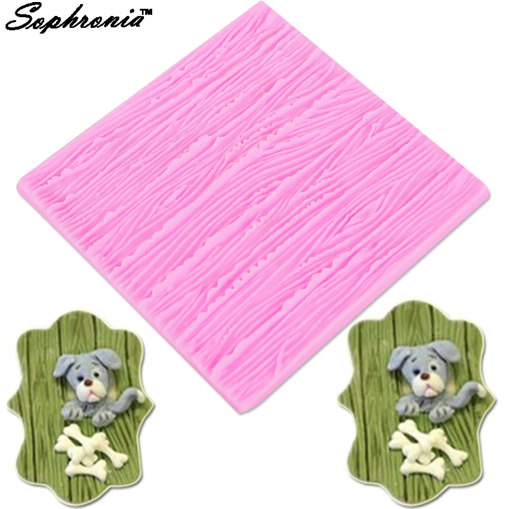 Sophronia árvore casca textura molde de silicone molde de açúcar molde de chocolate bolo borda decoração molde utensílios de cozinha diy m478,10*10*0.4cm