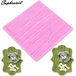 Sophronia Tree Bark Texture Silicone Mold Sugar Mold Chocolate Mold Cake Brim Decoration Mold Kitchenware DIY M478,10*10*0.4CM