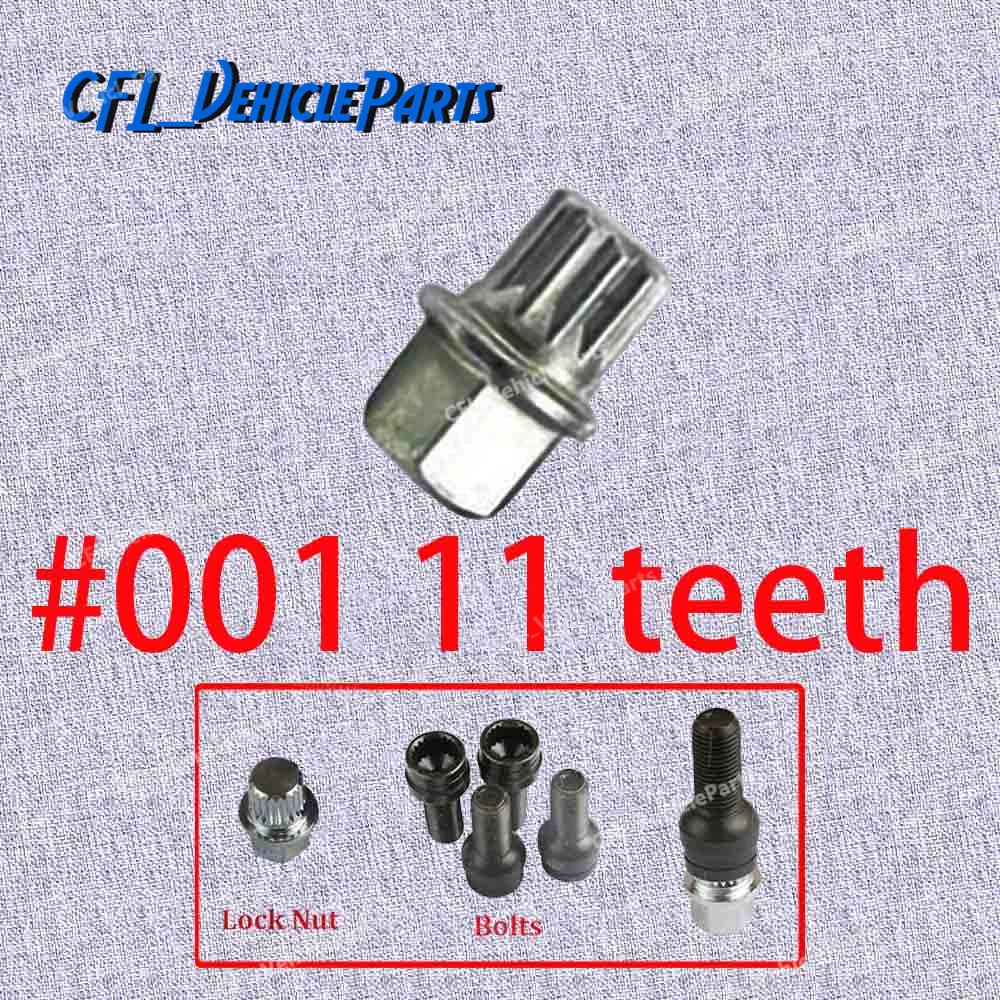 Anti-theft Wheel Bolt Lock Nut Key Adapter #001 8D0601139F For Golf Jetta Passat Touran For A4 A6 A8 TT