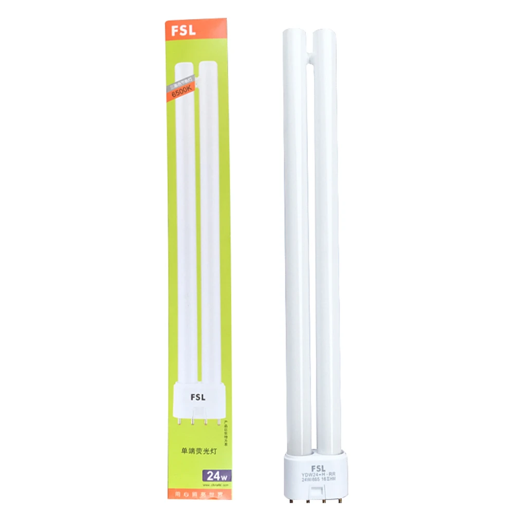 Lâmpada que poupa energia, Tubos H de lâmpada de poupança de energia, tubo fluorescente PL-L 2G11, tubo duplo de 4 pinos, 18W, 24W, 36W, 40W, CFL