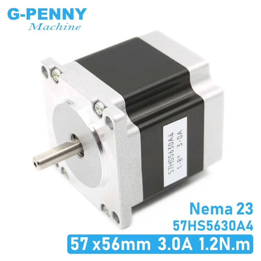 G-penny silnik krokowy 57x56 NEMA 23 3A 1.26N.m silnik krokowy 180 uncji w CNC maszyna grawerująca 3D drukarki