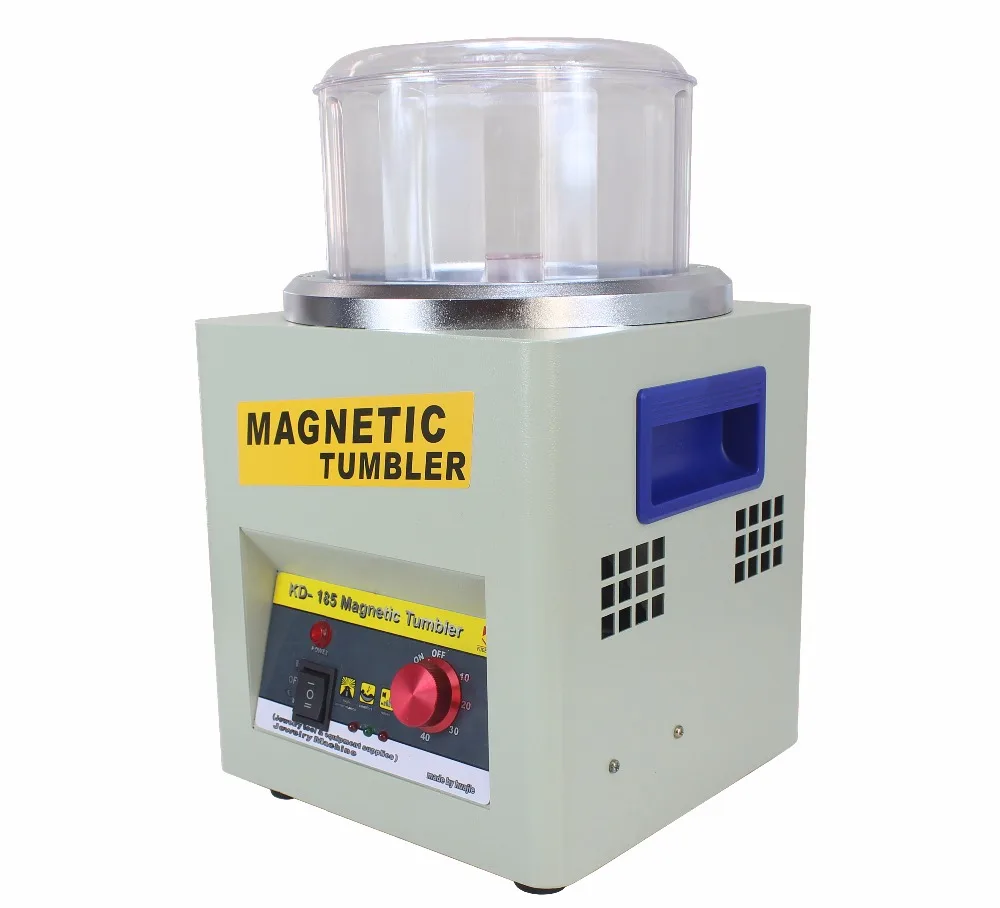 Produttore!!! KD/KT-185 macchina magnetica di rifinitura del finitore del lucidatore dei gioielli del bicchiere, ca magnetico 110V/220V della