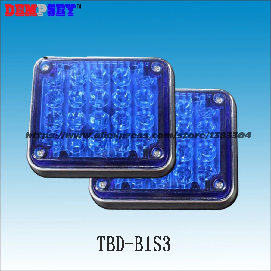 Dempsey Strobe Warning Light LED Surface Mount Flashing Warning Blue LED Light for ambulance emergency vehicle(TBD-B1S3)