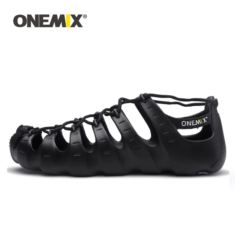 ONEMIX 2023 summer Sneakers Fishing Camping Shoes for Men Women Barefoot Beach Water Lovers Swimming Bicycle lace up slipper