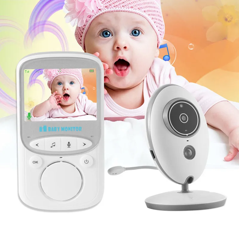 Bezprzewodowy LCD Audio wideo niania elektroniczna Baby Monitor VB605 niania muzyki domofon Walkie Talkie opiekunka do dziecka IR 24h przenośne