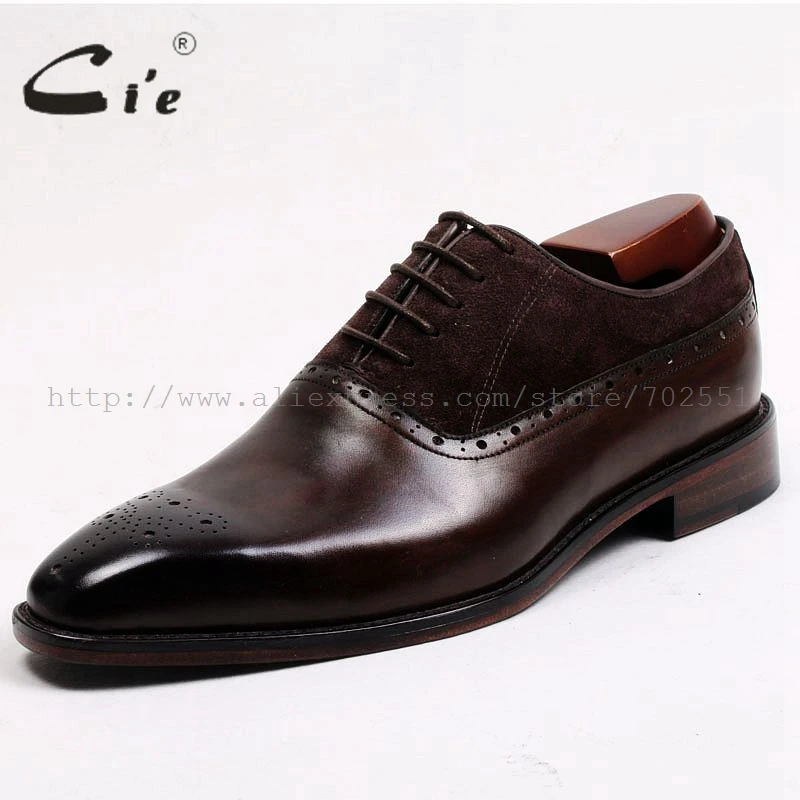 cie Calf Leather Outsole Men's Dress Oxford Color Brown With Suede Leather Shoe OX460