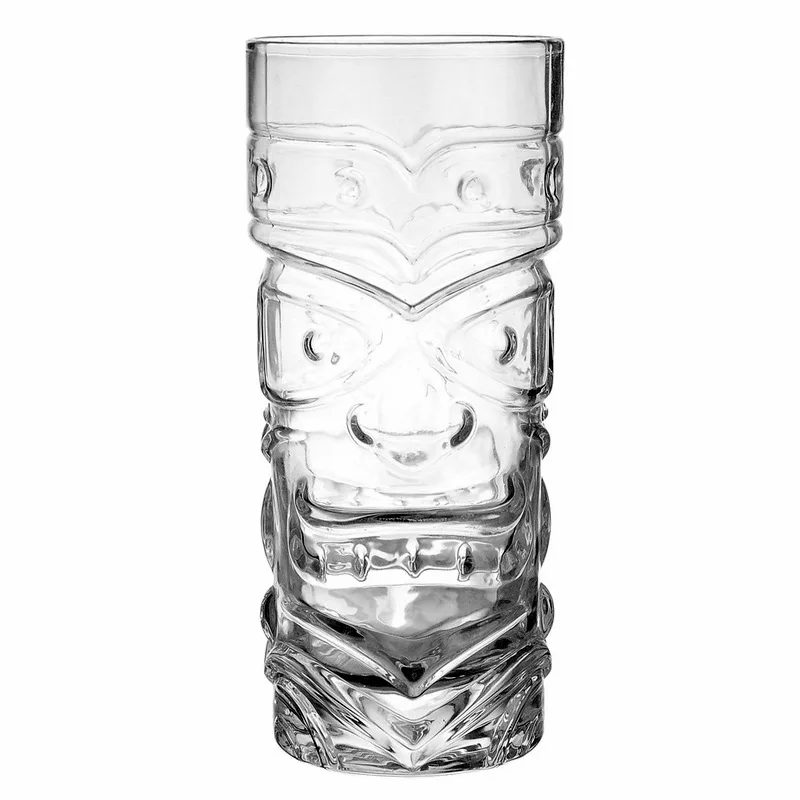 Creative Shaman Totem Face Mugs Bar Glass 420ml Wine Glasses Whiskey Cup Beer Cup  Juice Cup Thicken Lead-free Glass