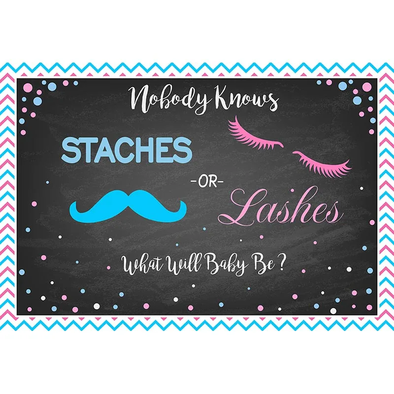 Sex Hintergrund für Party Dekoration Neugeborenen Baby Dusche Foto Hintergrund Tafel Bart und Wimpern Stil Requisiten 243