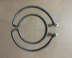 double circular liquid heating element,2-ring electric heat tube,electric pot heater pipe,two rings tubular element