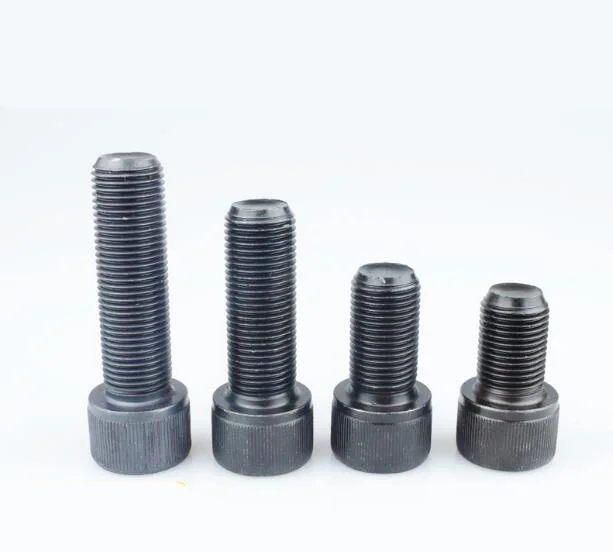 2pcs M10 M12 Allen screw hex head cup thread Fine/Coarse bolts Full tooth screws carbon steel mechanical bolt 12.9 grade