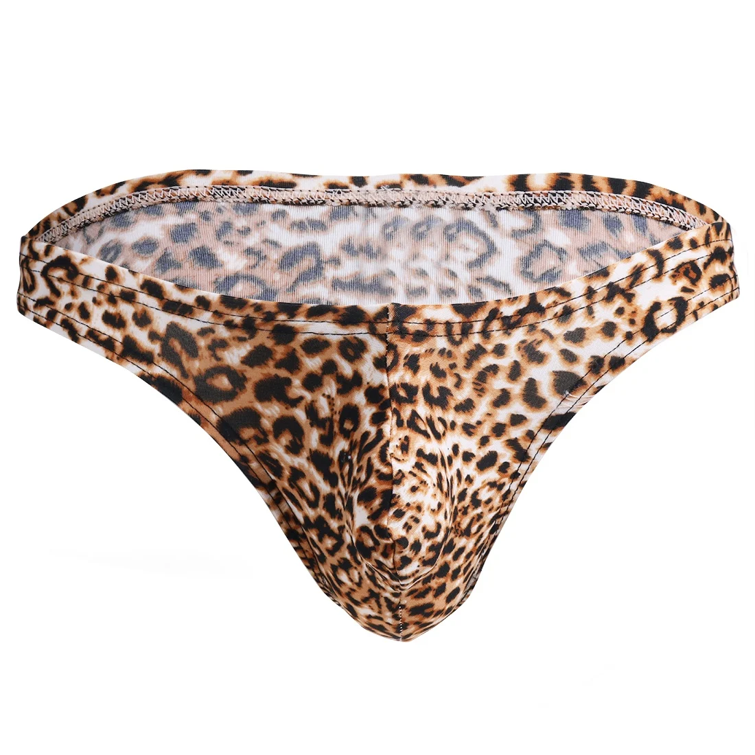 Sexy Mens Bikini Swimsuits Swimwear Thong Underwear Swimming Suit Lingerie Underpants Leopard Print Briefs Shorts Male Panties