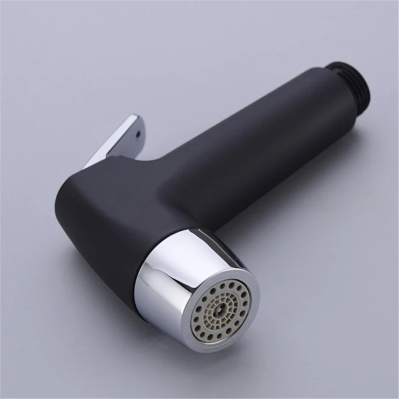 Black Toilet Hand Held Bidet Diaper Sprayer Shower Two Function Spray Douche Kit Jet 304 Stainless Steel Shower With Hose Chrome view 6