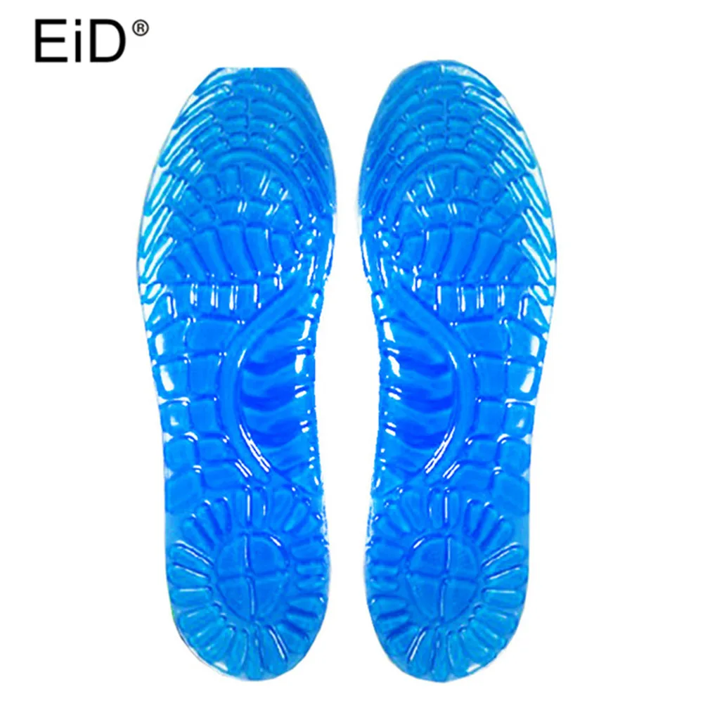 EID Silicone Gel insoles Anti -slip silicon insoles for man and women massaging pad shock absorption comfortable elastic insoles