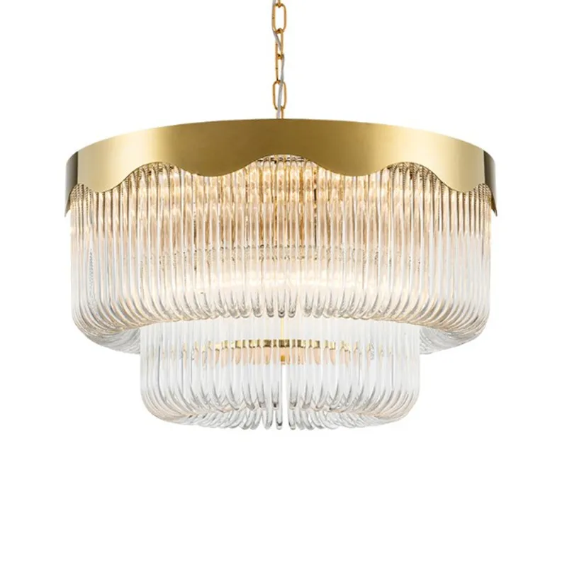 

Modern luxury pendant chandelier designer decoration bedroom living room round crystal glass lamp