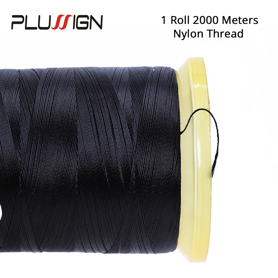 Plussign 1Pcs Hair Weave Thread For Weaving Needle Brazilian Indian Hair Weft Extension Sewing Salon Styling Tools