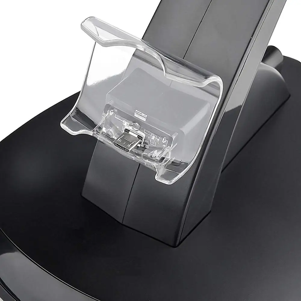 Зарядная док-станция, два зарядных порта, для геймпада для PS4, PS4 Slim, PS4 Pro