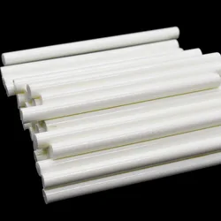 Bâtons de colle thermofusible pour odorà colle électrique, 7x100mm, bricolage, réparation à la main, bancs adhésifs blancs, anciers d'avertissement, 50 pièces par lot