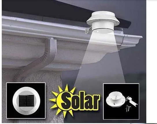 200SETS Super Ourdoor Solar Garden Light 3 White LEDs Sink Fence Light Corridor Lights Solar lights fast delivery