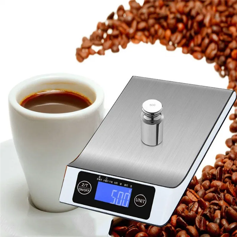 Stainless Steel 15KG/1G Portable Balance Digital Kitchen Scale With LCD Electronic Postal Platform Baking Diet Food Weight