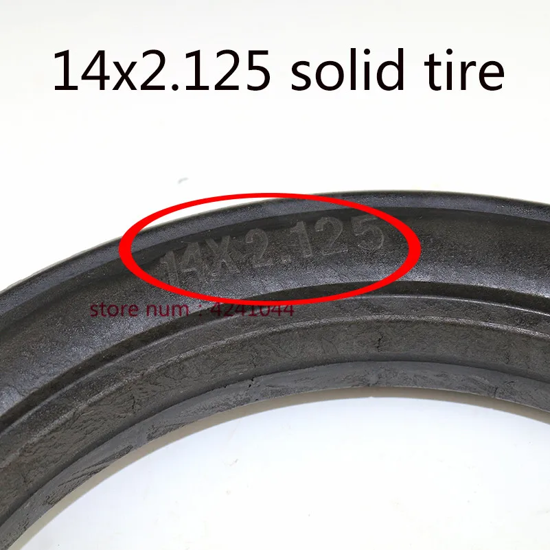 Motorcycle tyre  accessories 14x2.125 Solid Rubber  tire for Many Gas Electric Scooters and e-Bike