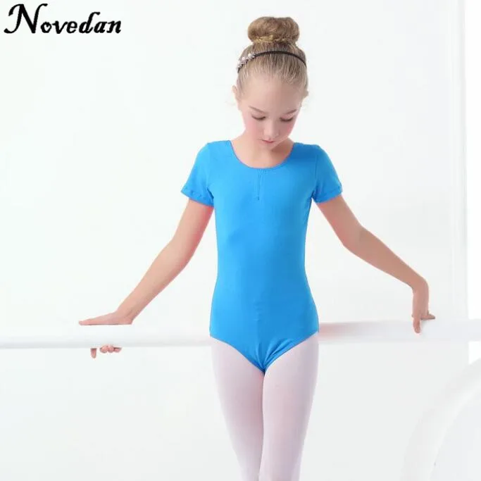 Girls Ballet Leotard Dance Clothes Short & Long Sleeve Dance Wear Toddler Kids Gymnastics Leotard With Snap Crotch