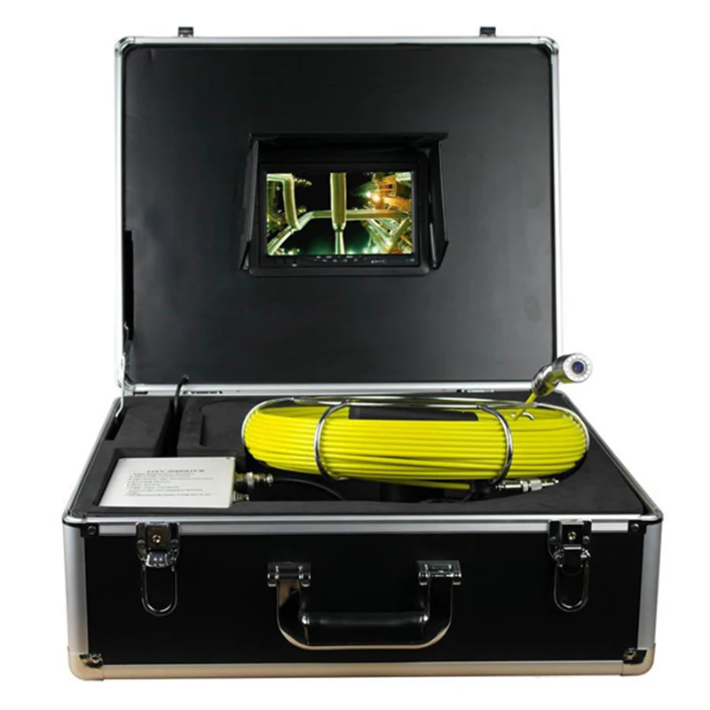 

1000TVL 23mm Lens Industrial Endoscope 7 inch Waterproof Sewer Pipe Inspection Camera System With 20M Fiberglass Cable