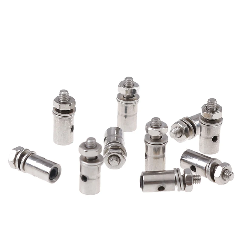 10Pcs 2.1mm/1.8mm/1.5mm/1.1mm Adjustable RC Diameter  Helicopter Rc Boat Airplane Boat Pushrod Linkage Stopper Servo Connectors