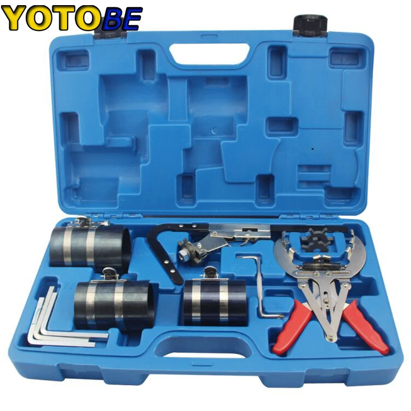 Piston Ring Service Tool Set Auto Engine Motor Cleaning Piston Ring Expander Compressor Tool Set