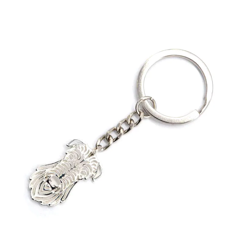 Hot Fashion New Unisex Scottish Deerhound Dog Keychain Pet Lovers Car Bag Key Holder Christmas Gift Drop Shipping