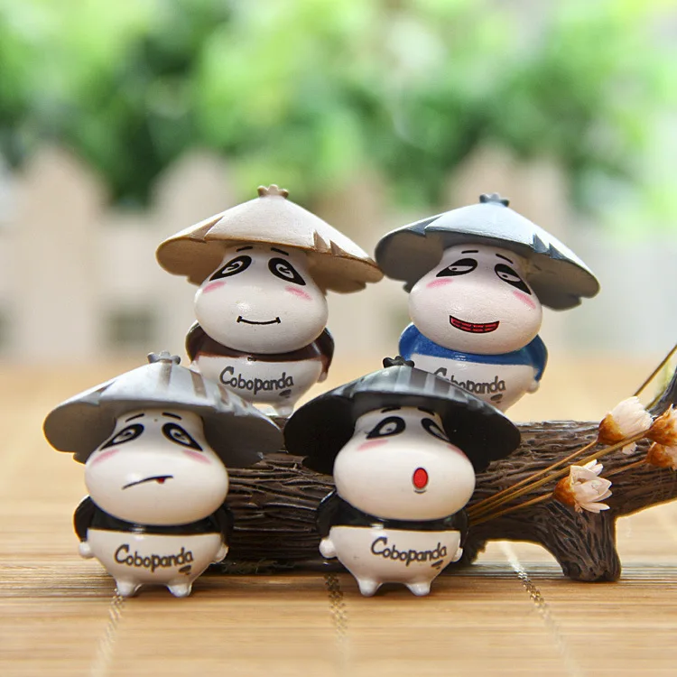 The panda DIY micro landscape gardening landscape decorations, The micro model decorative furnishing articles.  model toys.