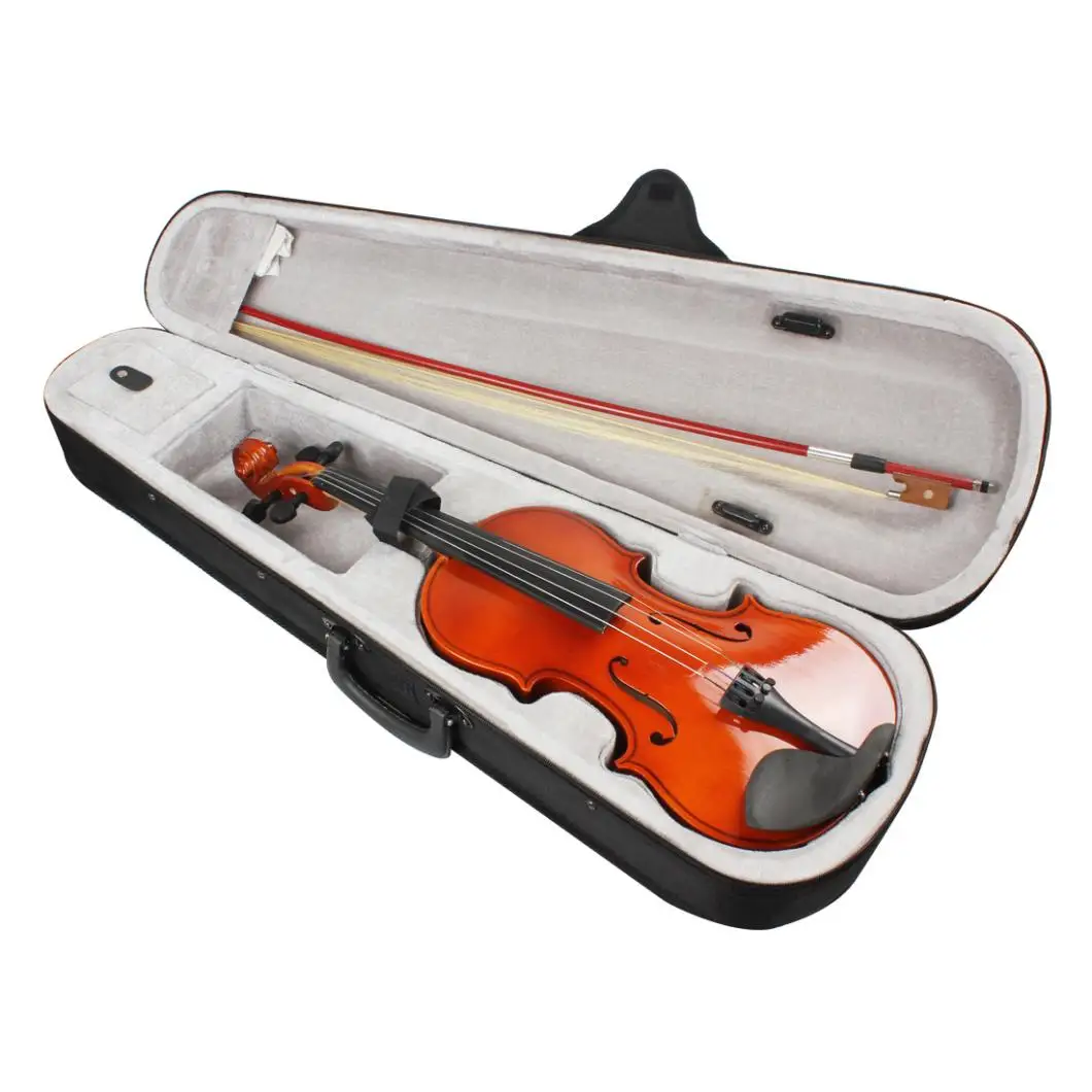 Slade 4/4 violin Full Size Natural Acoustic Violin Fiddle with Case & Bow & Rosin for Violin Beginner