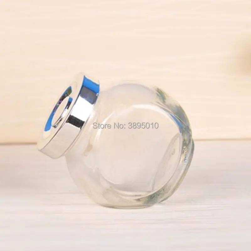 50ml Transparent Glass Empty Bottles For Honey Nut Canister Tank Canned Glass Jam-jar F1047