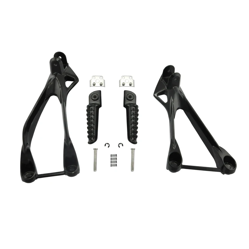 

For Kawasaki ZX6R 05 06 07 08 ZX636 2005 2006 Motorcycle Rear Passenger Foot Pegs Foot rest With Brackets NEW