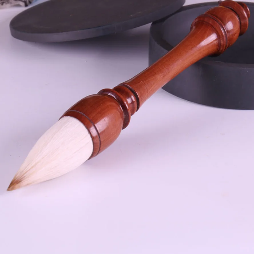 1 piece king size Chinese Calligraphy Brush wooden pen holder Mixed hair brush for painting calligraphy  art supplies