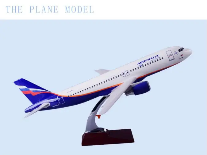 47cm Resin Russia Airlines Airbus  A320 Aircrafts Aeroflot Airways Airplane Model United Airlines Boeing 747 Airplane Model