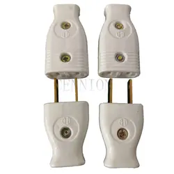 US Extension 2 Pin Copper Power Plug Socket for connect Wire Use in the USA Mexico Canada Phillipines