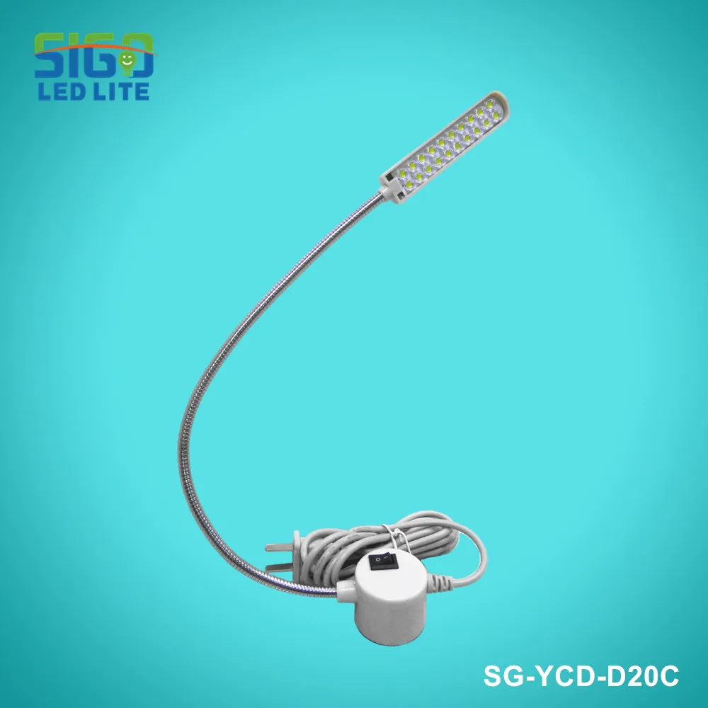 

Free shipping High quality 10 years factory D20C EU Plug Sewing Machine Lamp 20 LED Lamp Magnet Lights Energy-saving Lamps