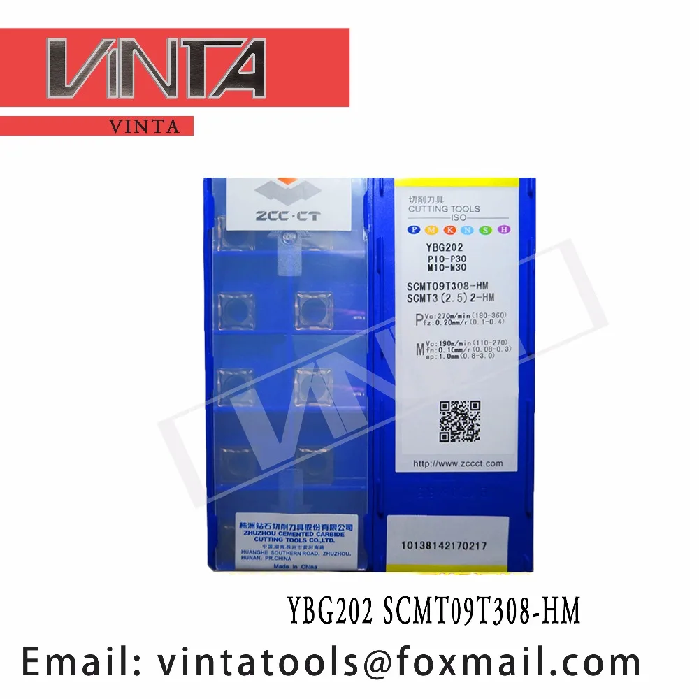 high quality 10pcs/lots YBG202 YBC251 YBD102 YBC152 YBD151 SCMT09T308-HM cnc carbide threading inserts